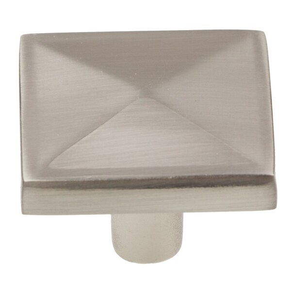 Gliderite Hardware 1-1/4 in. Satin Nickel Classic Square Cabinet Knob, 5PK 5207-SN-5 - main